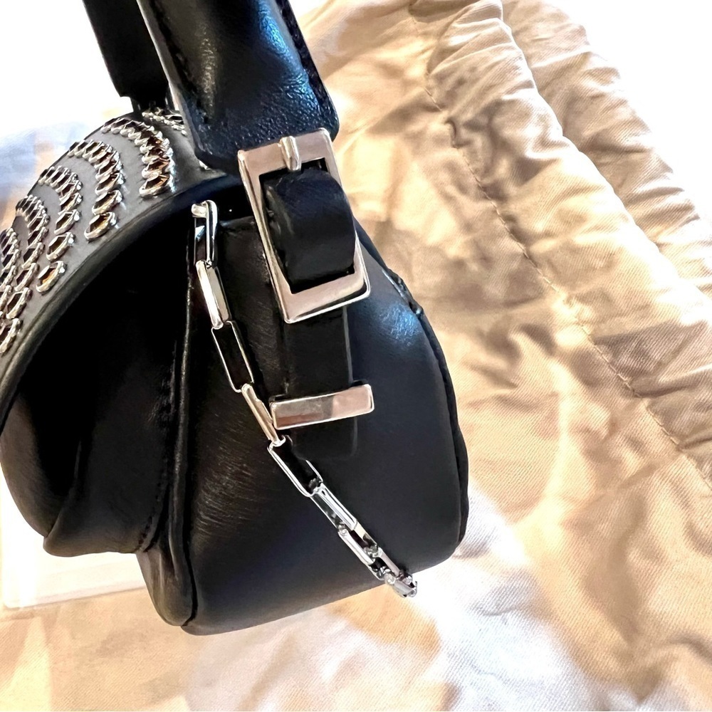 Nwt 16arlington Black Kiks Mini Leather Shoulder Bag Women 100% Authentic. — image 8 of 8